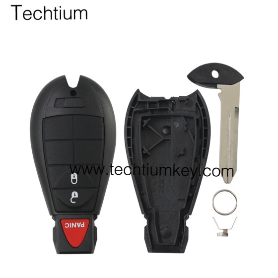 NO LOGO 2+1 button remote key shell for Chrysler/Dodge/Jeep